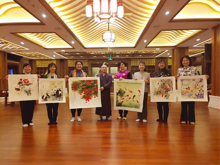 以笔墨丹青抒发感恩！广州大佛寺青年读书会书画展圆满
