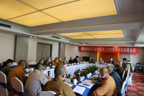 湖南省佛教协会召开学习宣传贯彻二十大精神动员部署会议