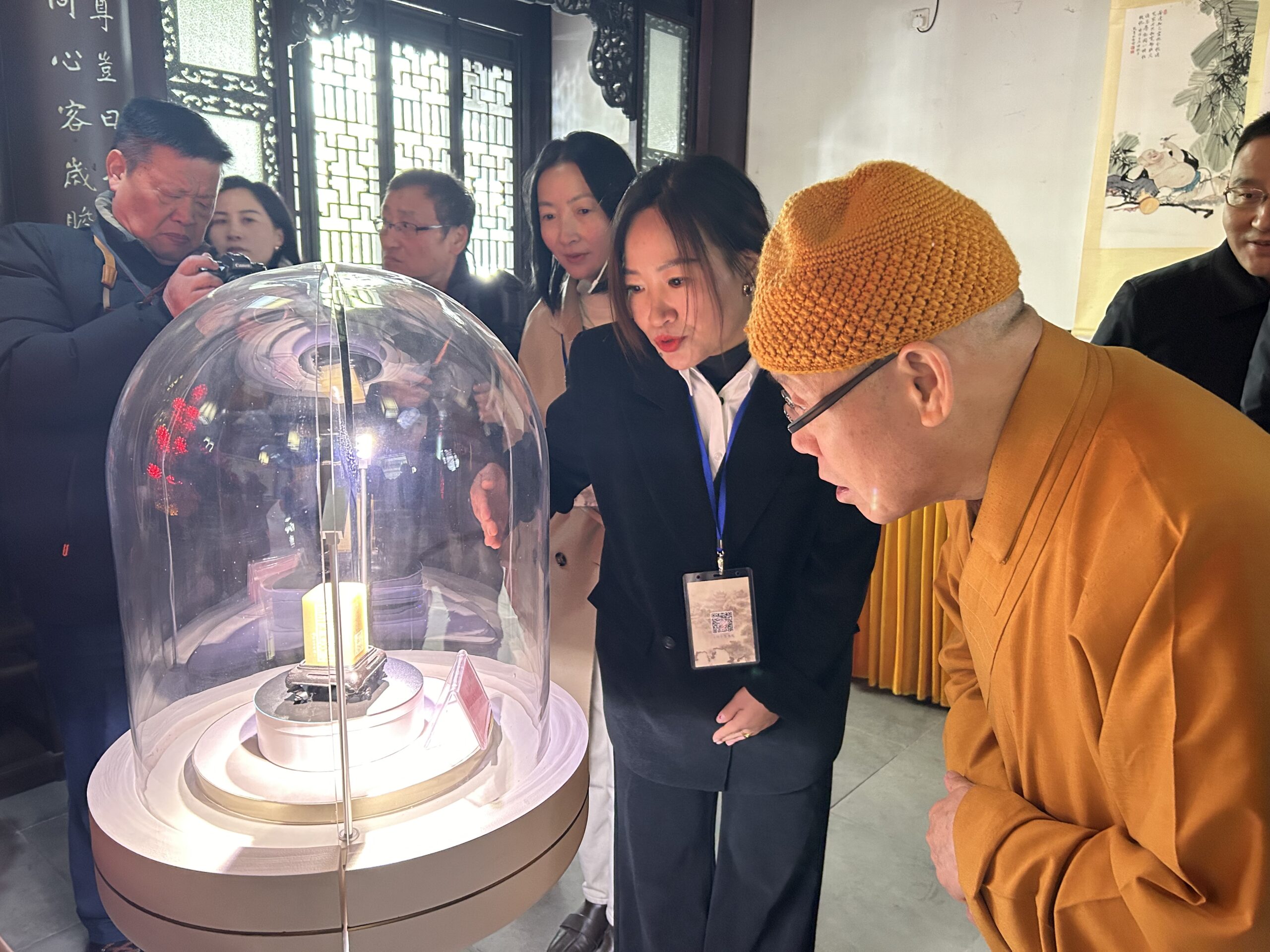 演觉会长巨赞故居题词，谱写赞园文化新篇章
