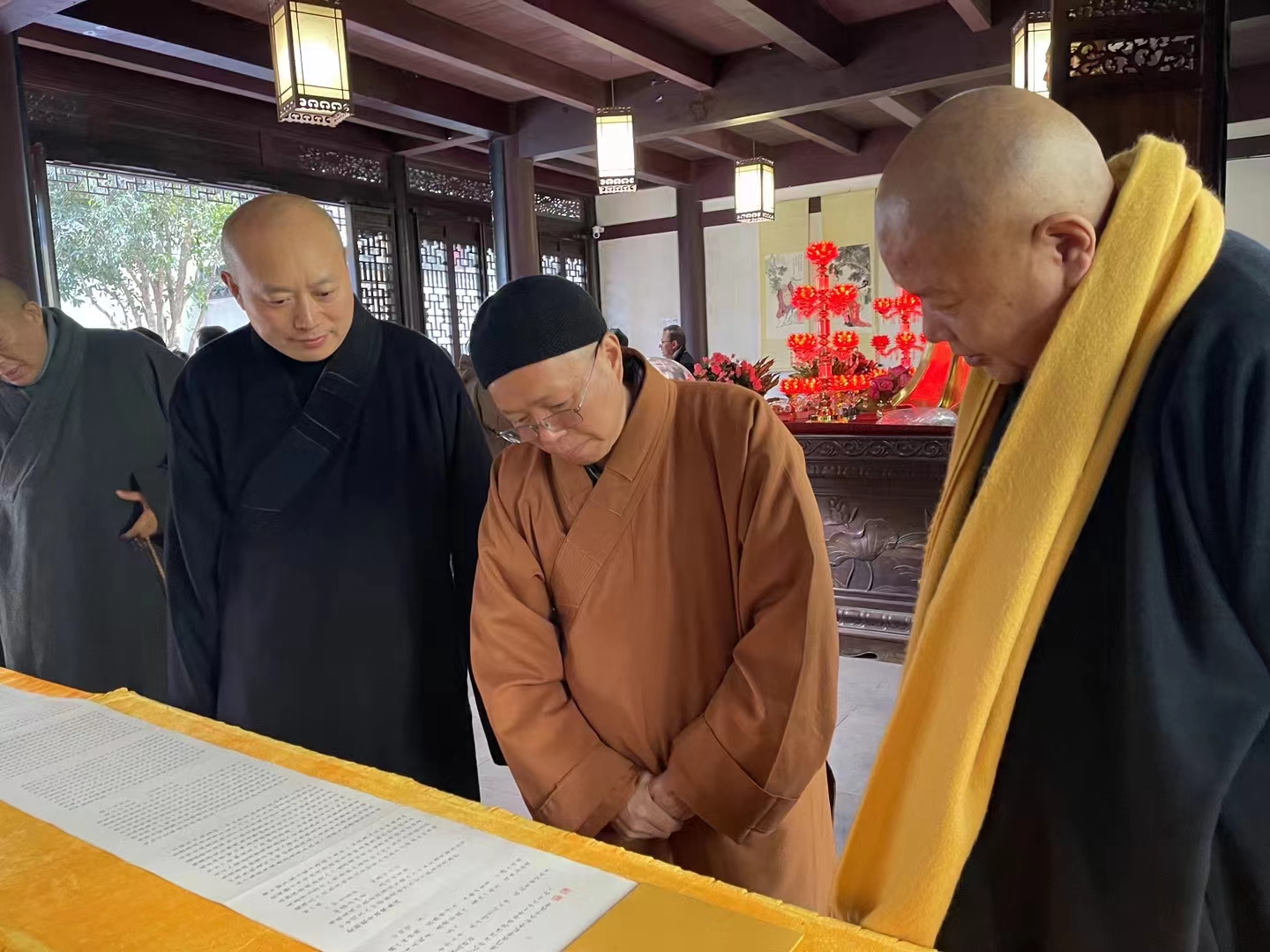 演觉会长巨赞故居题词，谱写赞园文化新篇章