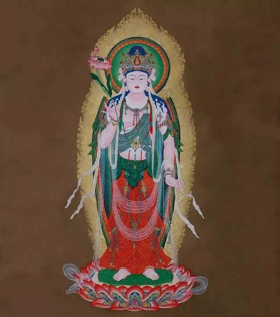 头上“戴”宝瓶的大势至菩萨,向人们传递着什么智慧?