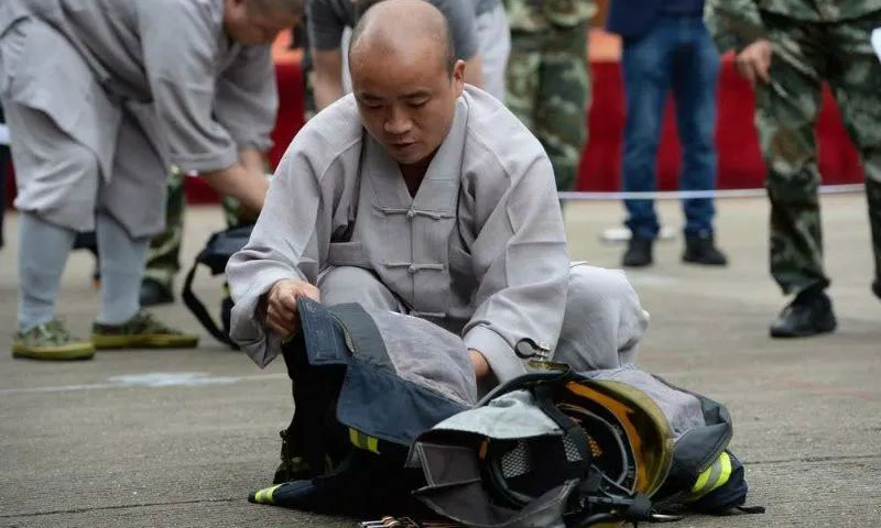 【大慈胜境】这里有群“消防武僧”,守护千年古刹十余载......