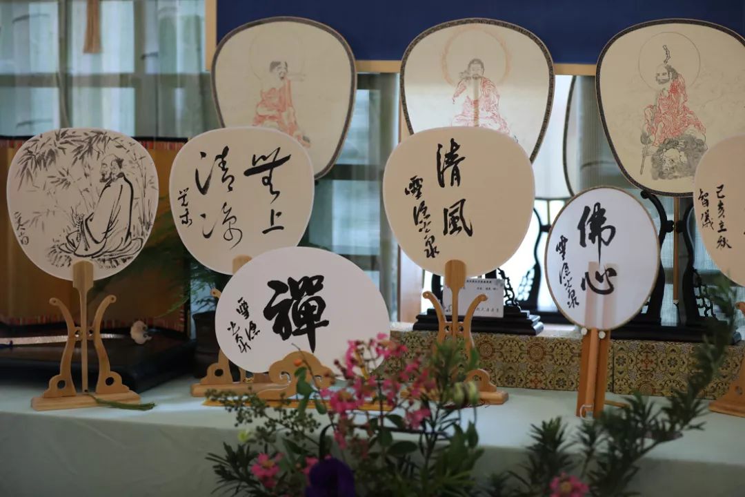 杭州佛学院举办2019夏安居扇画展