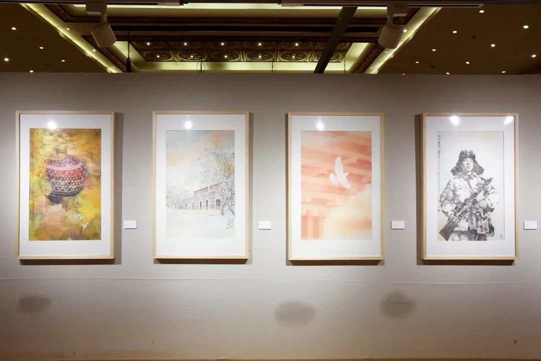 献礼祖国七十华诞，“笔墨颂中华”书画展在上海玉佛禅寺顺利开幕！