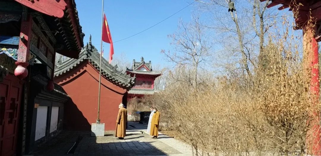 菩萨垂泪 春风含悲|吉林省全省佛教活动场所降半旗志哀