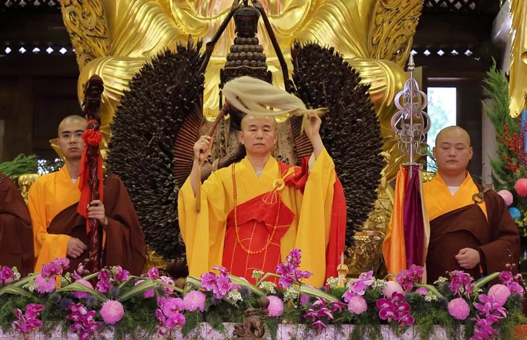 南普陀寺无遮水陆法会设上堂大斋供众