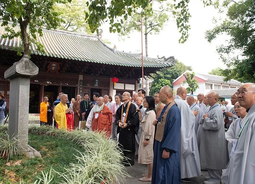 “中韩日佛教友好交流会议”韩日佛教代表团参访广州光孝寺