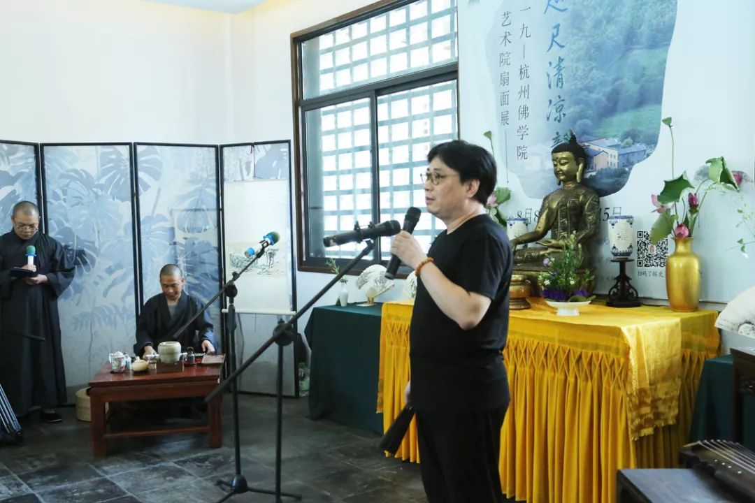杭州佛学院举办2019夏安居扇画展