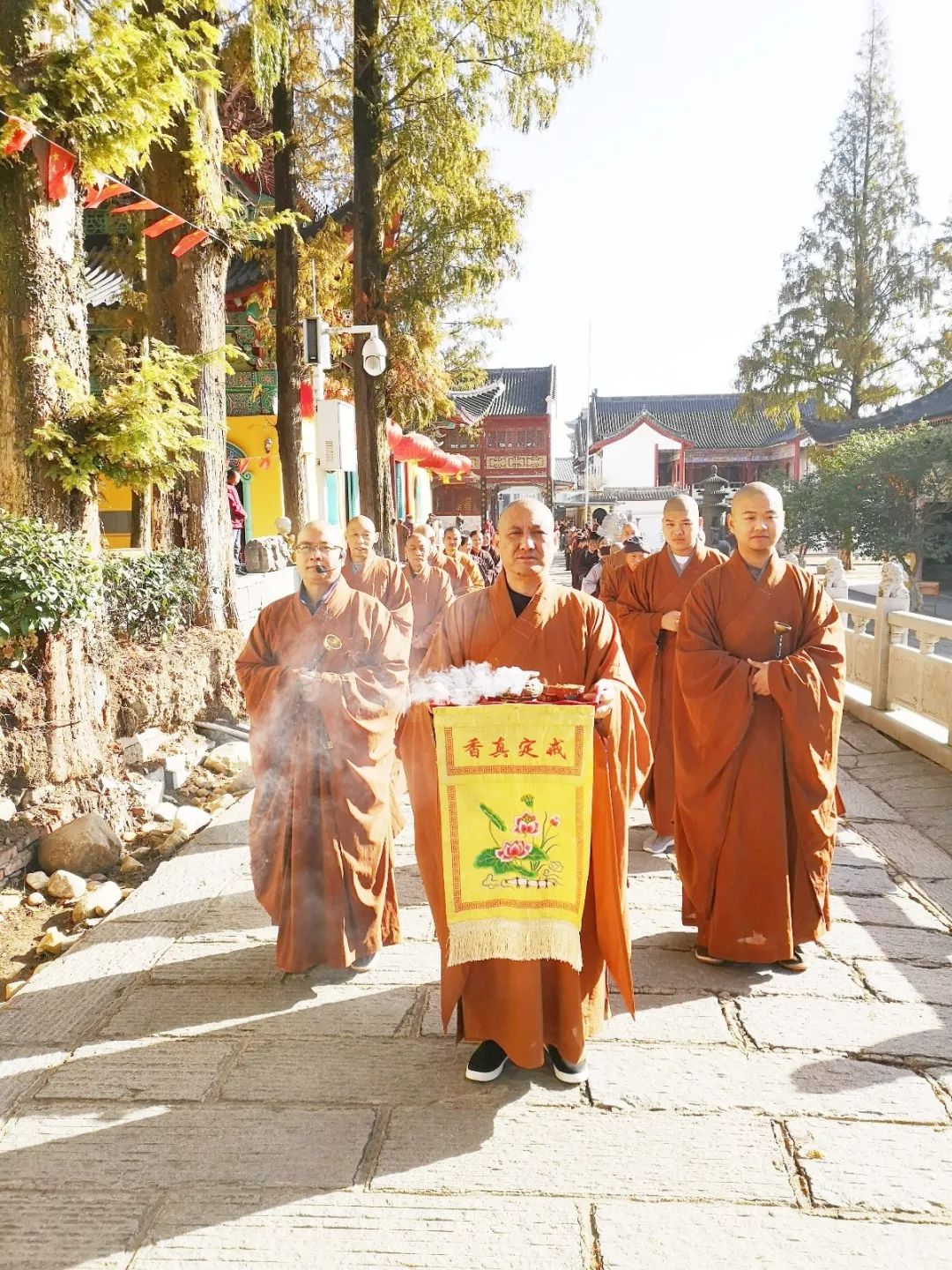 湖北黄梅五祖寺纪念五祖弘忍大师诞辰1418年拜山法会圆满