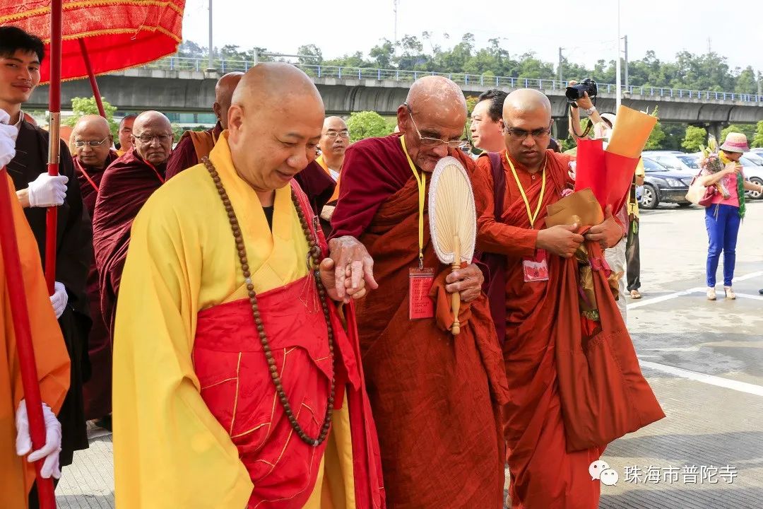 珠海普陀寺举行斯里兰卡罗曼那派僧王纳帕纳·普勒马西里长老追思法会 明生大和尚主法寄哀思