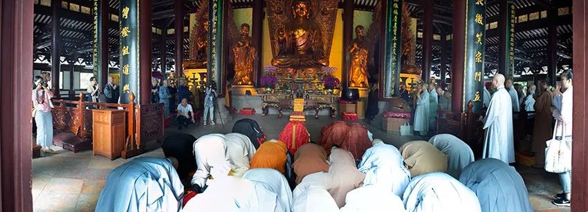 “中韩日佛教友好交流会议”韩日佛教代表团参访广州光孝寺