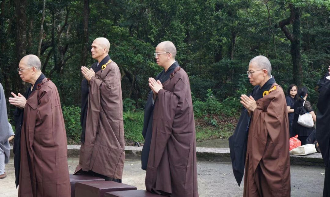 智慧長老靈骨舍利入塔安奉儀式在寶蓮禪寺舉行