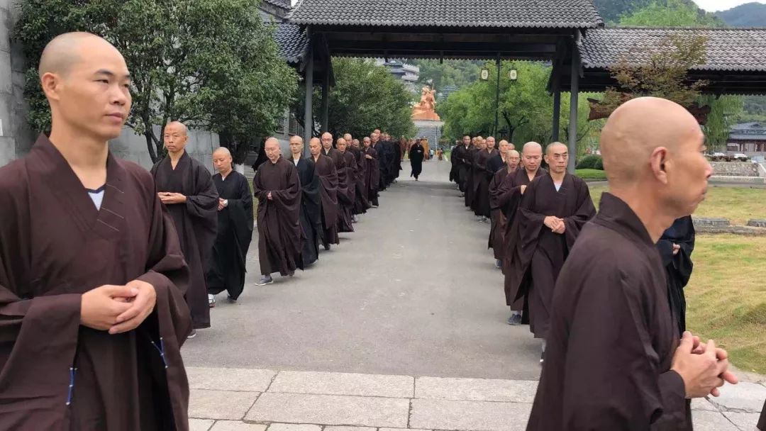 【传戒专题】雪窦山资圣禅寺己亥年传授三坛大戒  首日：上堂大斋 结界
