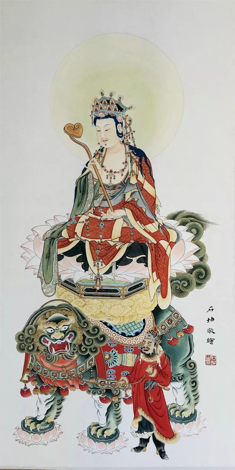 书画欣赏 | 千祥云集——艺术家石坤居士的佛画世界（多图）