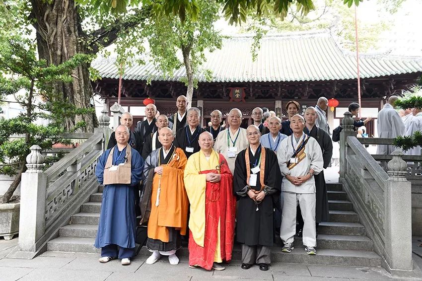 “中韩日佛教友好交流会议”韩日佛教代表团参访广州光孝寺