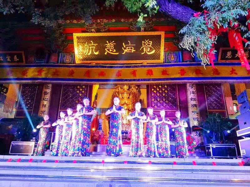 法会现场 | 荐福观音寺举行月光菩萨圣诞拜月道场暨普茶仪式