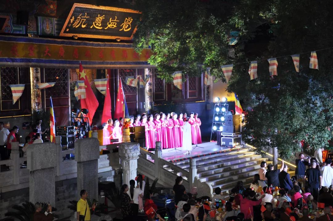 法会现场 | 荐福观音寺举行月光菩萨圣诞拜月道场暨普茶仪式