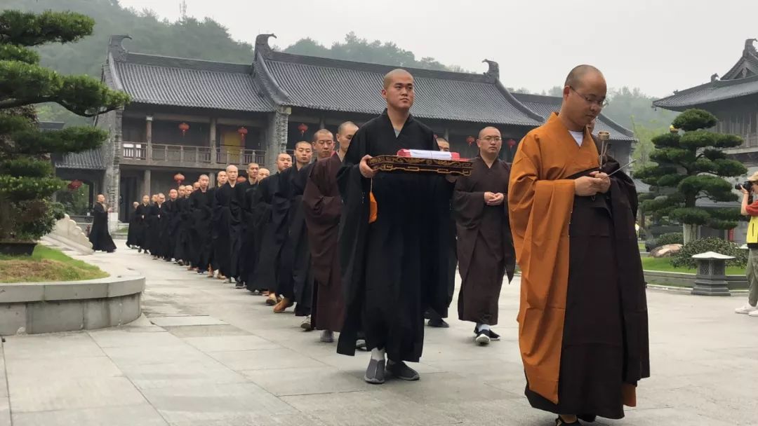 【传戒专题】雪窦山资圣禅寺三坛大戒法会 第三日：进堂 请引礼 宣堂规 开示